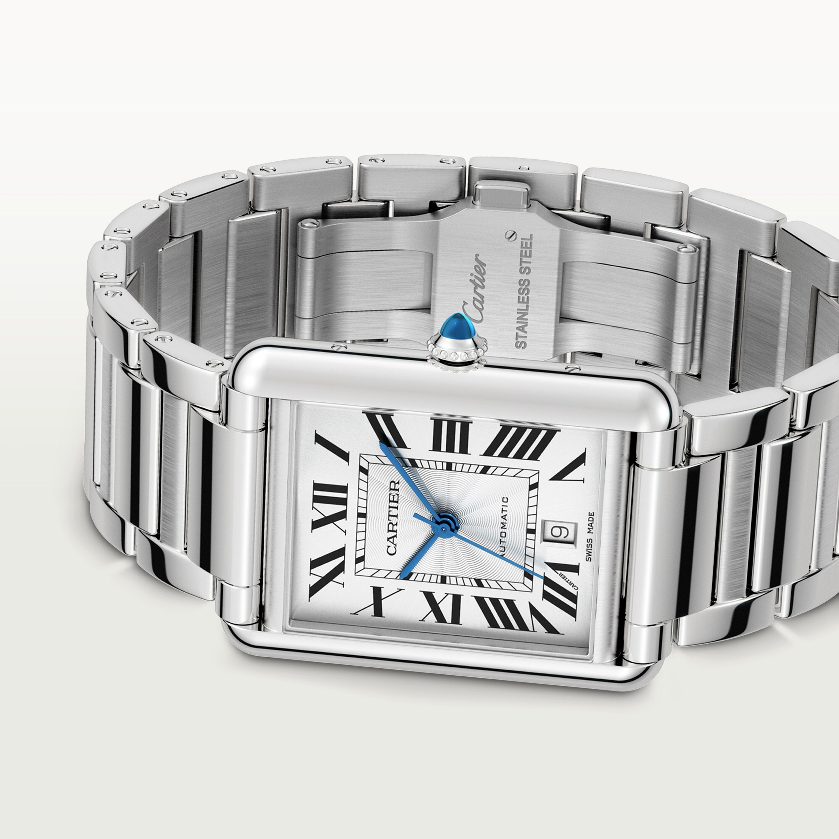 Watch in steel Tank Must Cartier