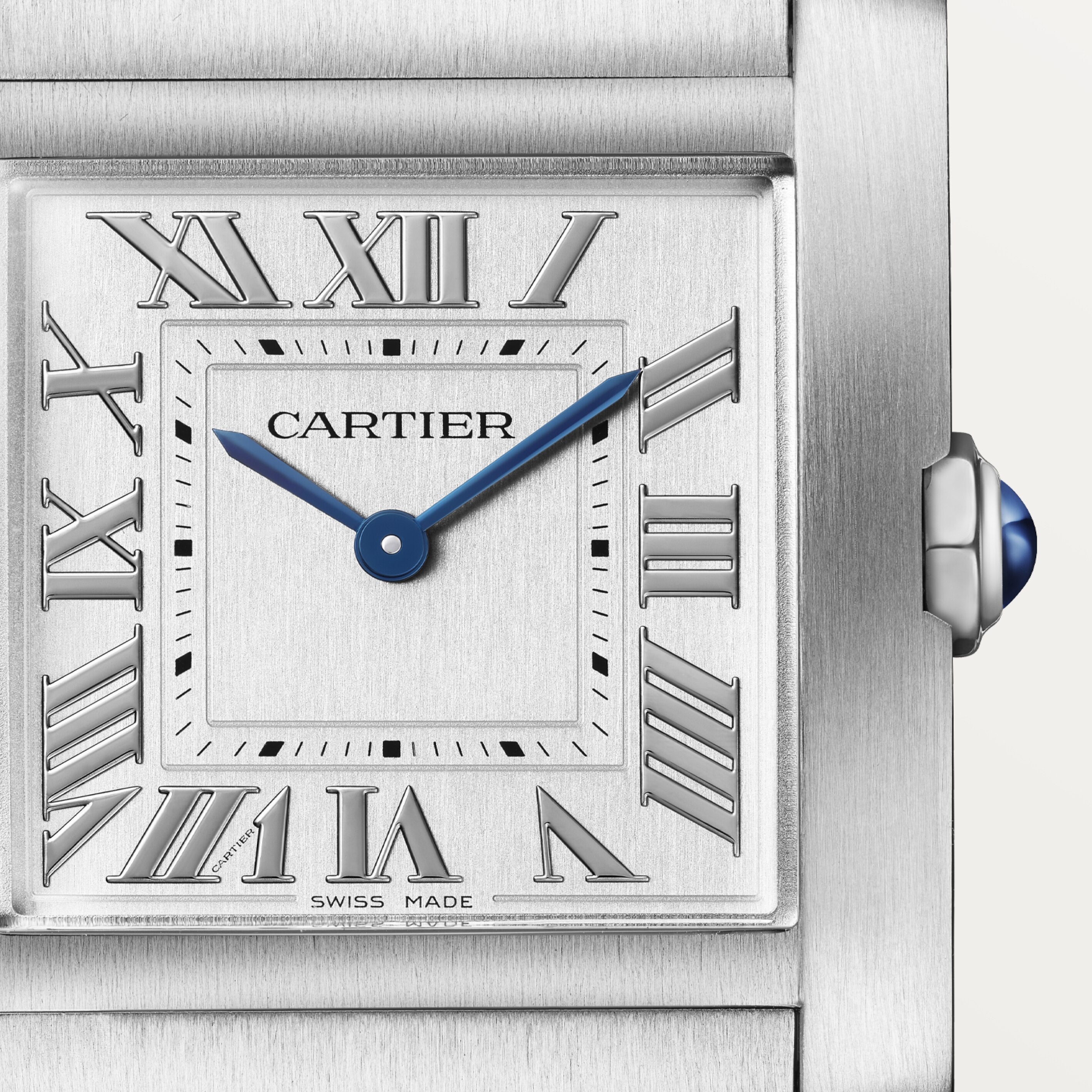 Watch in steel Tank Française Cartier