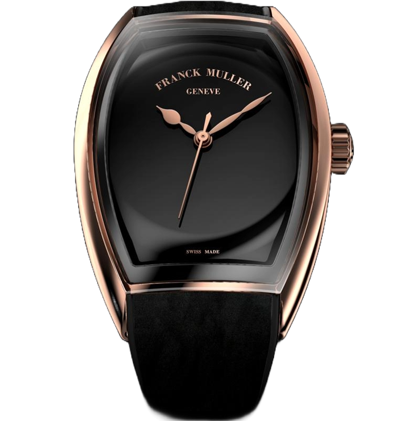 Watch in rose gold Curvex CX Piano Franck muller