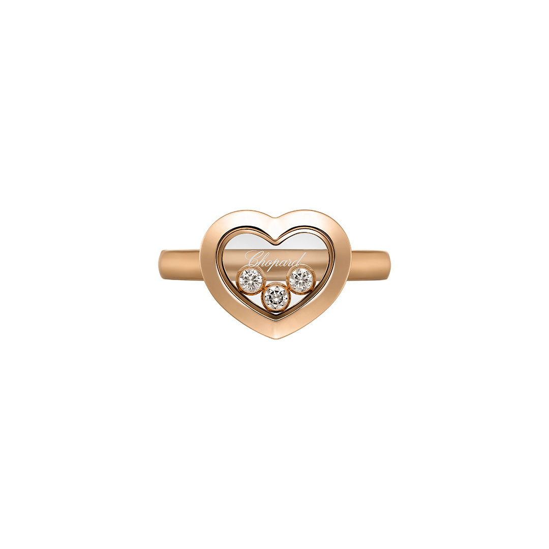 Gioiello in oro rosa Anello Happy Diamonds Chopard
