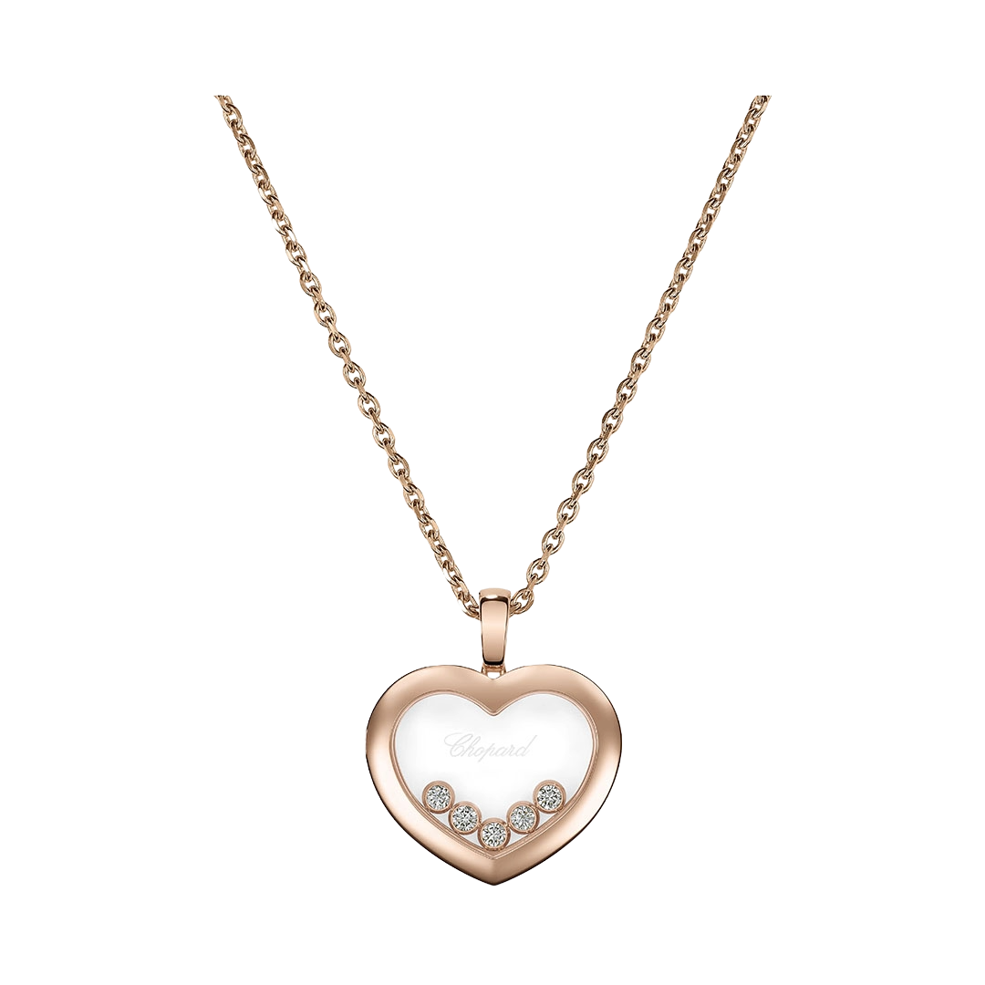 Gioiello in oro rosa Collana Happy Diamond Chopard