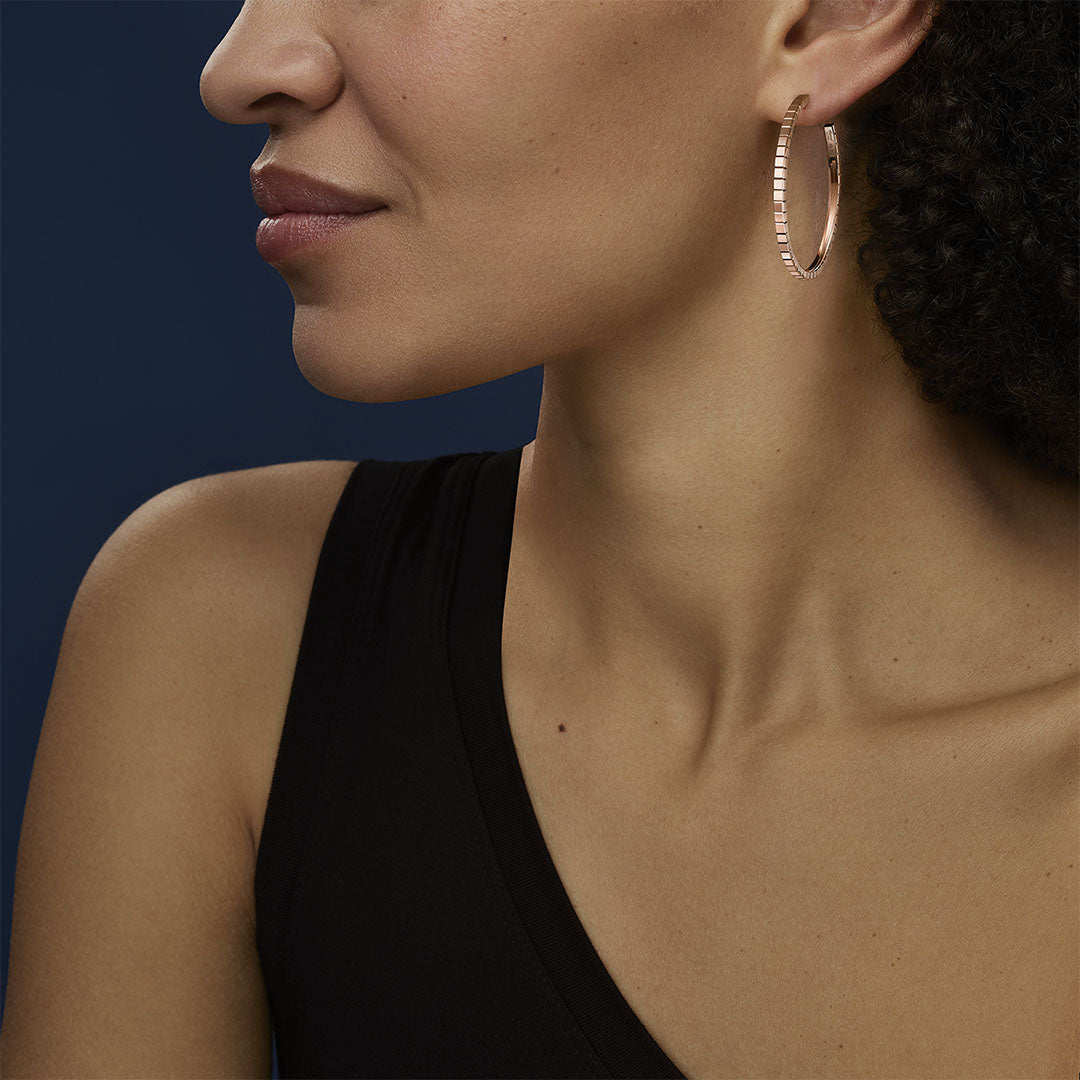 Gioiello in oro rosa Orecchini Ice Cube Chopard