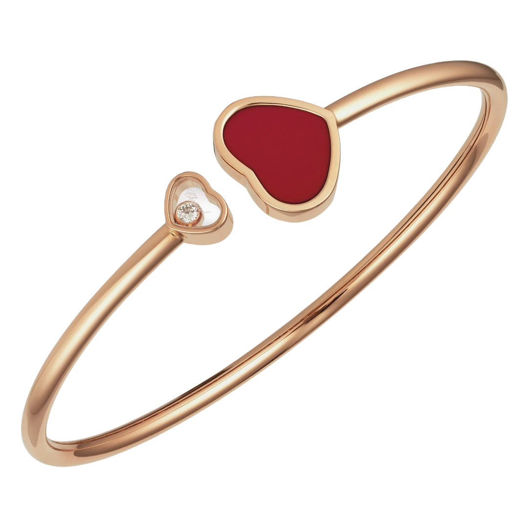Gioiello in oro rosa Bracciale Happy Hearts Chopard