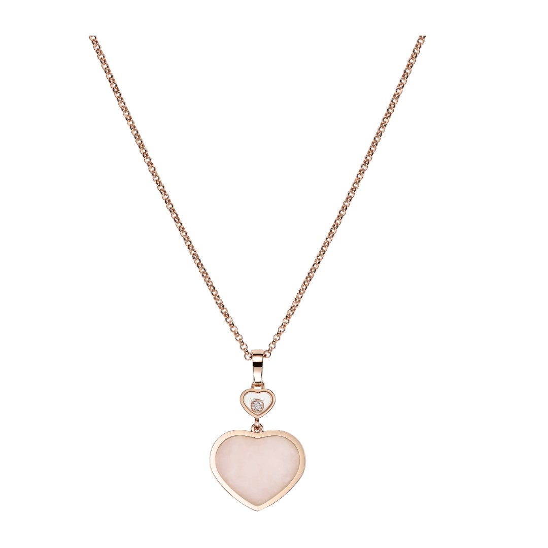 Gioiello in oro rosa Collana Happy Hearts Chopard