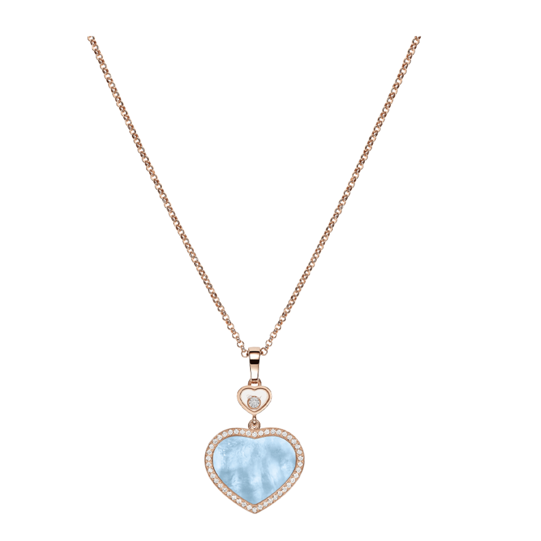 Gioiello in oro rosa Collana Happy Hearts Chopard