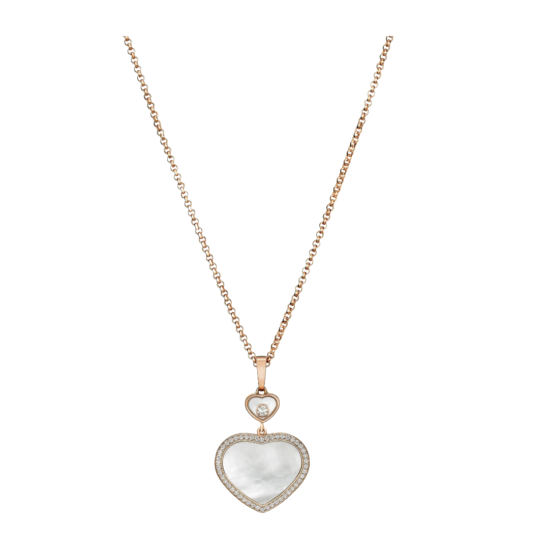 Gioiello in rose gold  My Happy Hearts Necklace Chopard