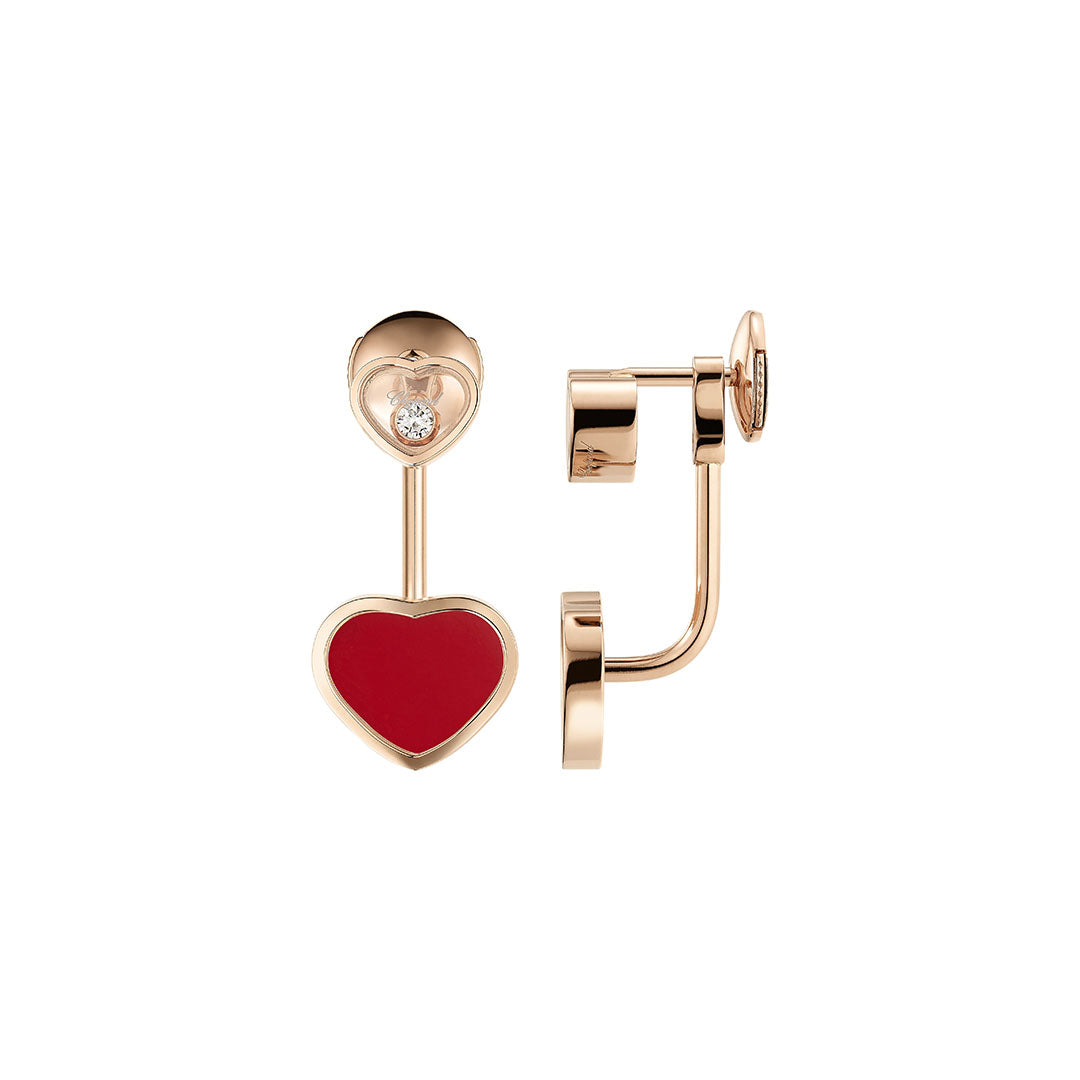 Gioiello in oro rosa Orecchini Happy Hearts Chopard