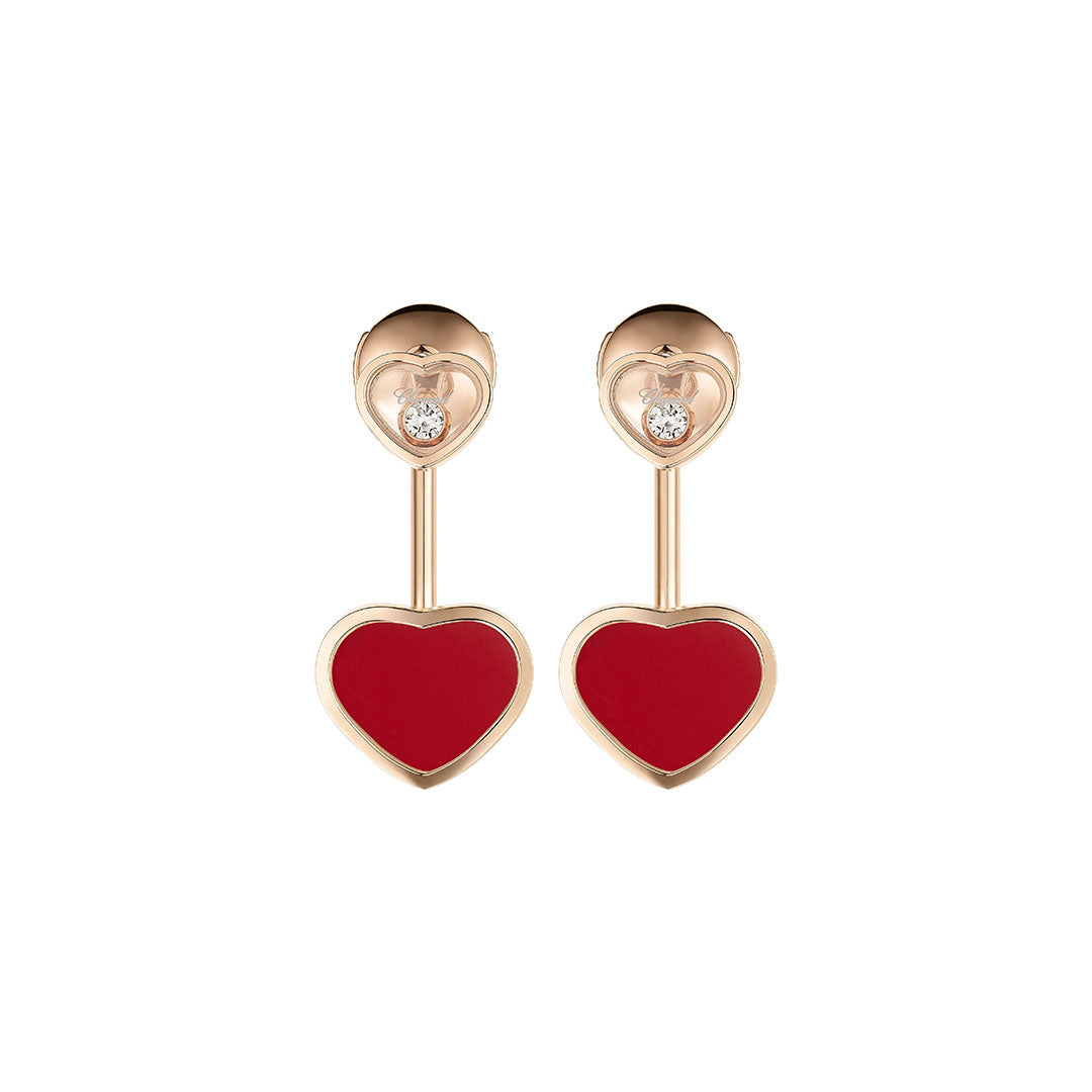 Gioiello in oro rosa Orecchini Happy Hearts Chopard