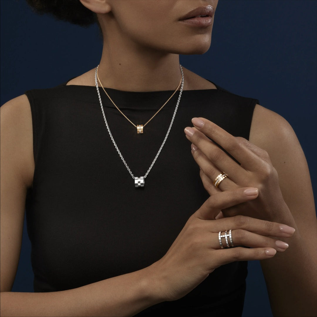 Gioiello in oro rosa Collana Ice Cube Chopard