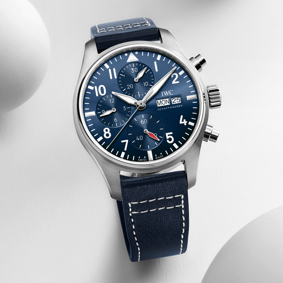 Orologio in acciaio Pilot's Watches Chronograph Iwc