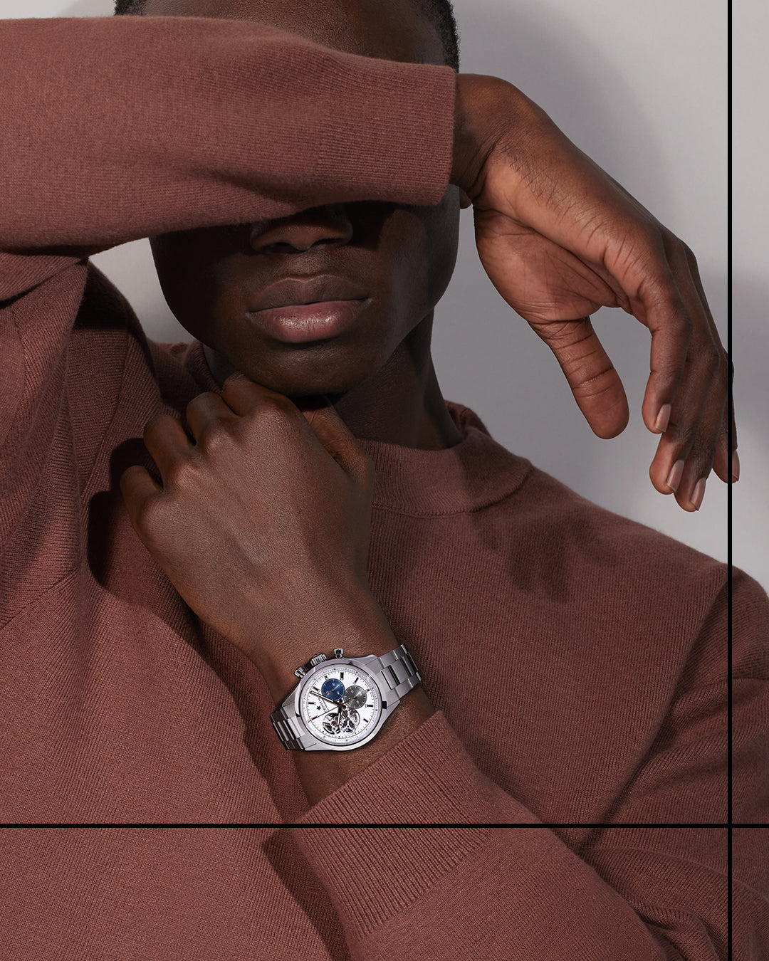 Orologio in acciaio Chronomaster Open Zenith