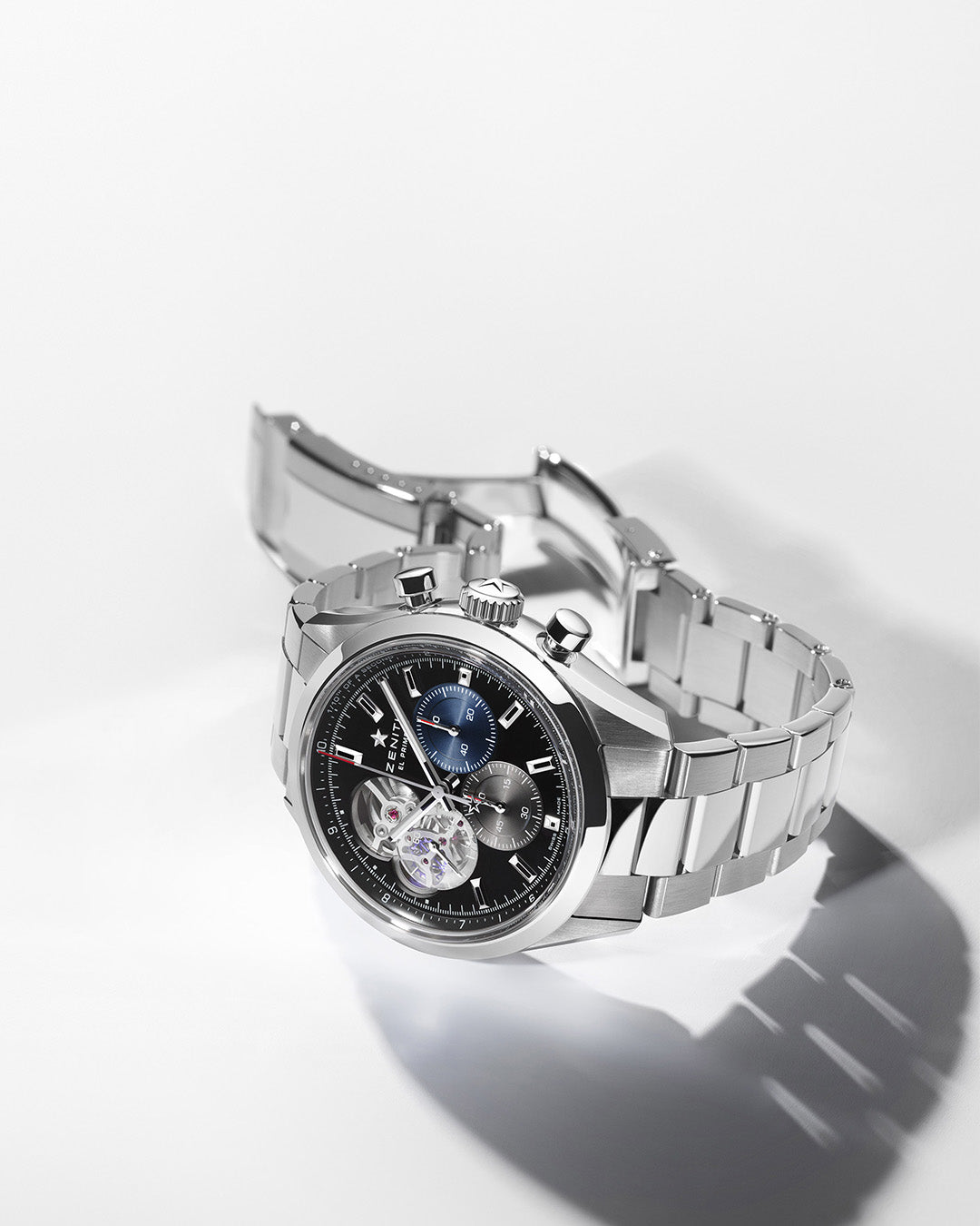 Watch in steel Chronomaster Open Zenith