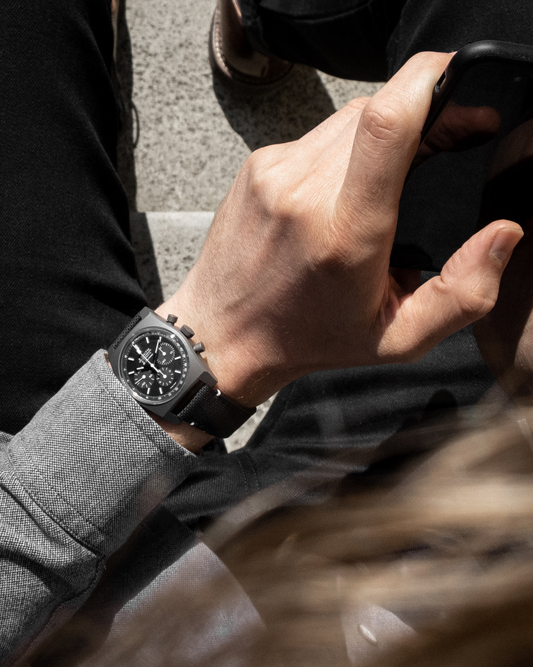 Orologio in titanio Chronomaster Revival Shadow Zenith