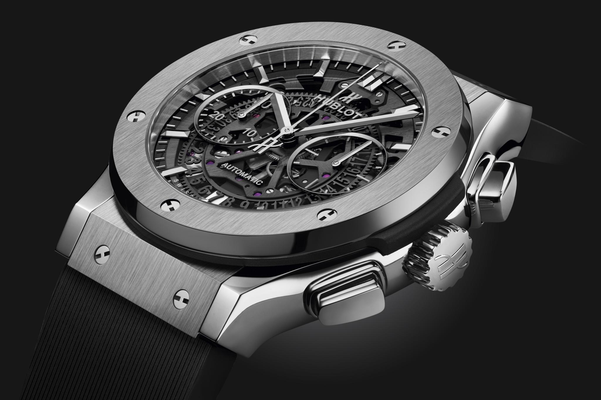 Watch in titanium Classic Fusion Aerofusion Titanium Hublot