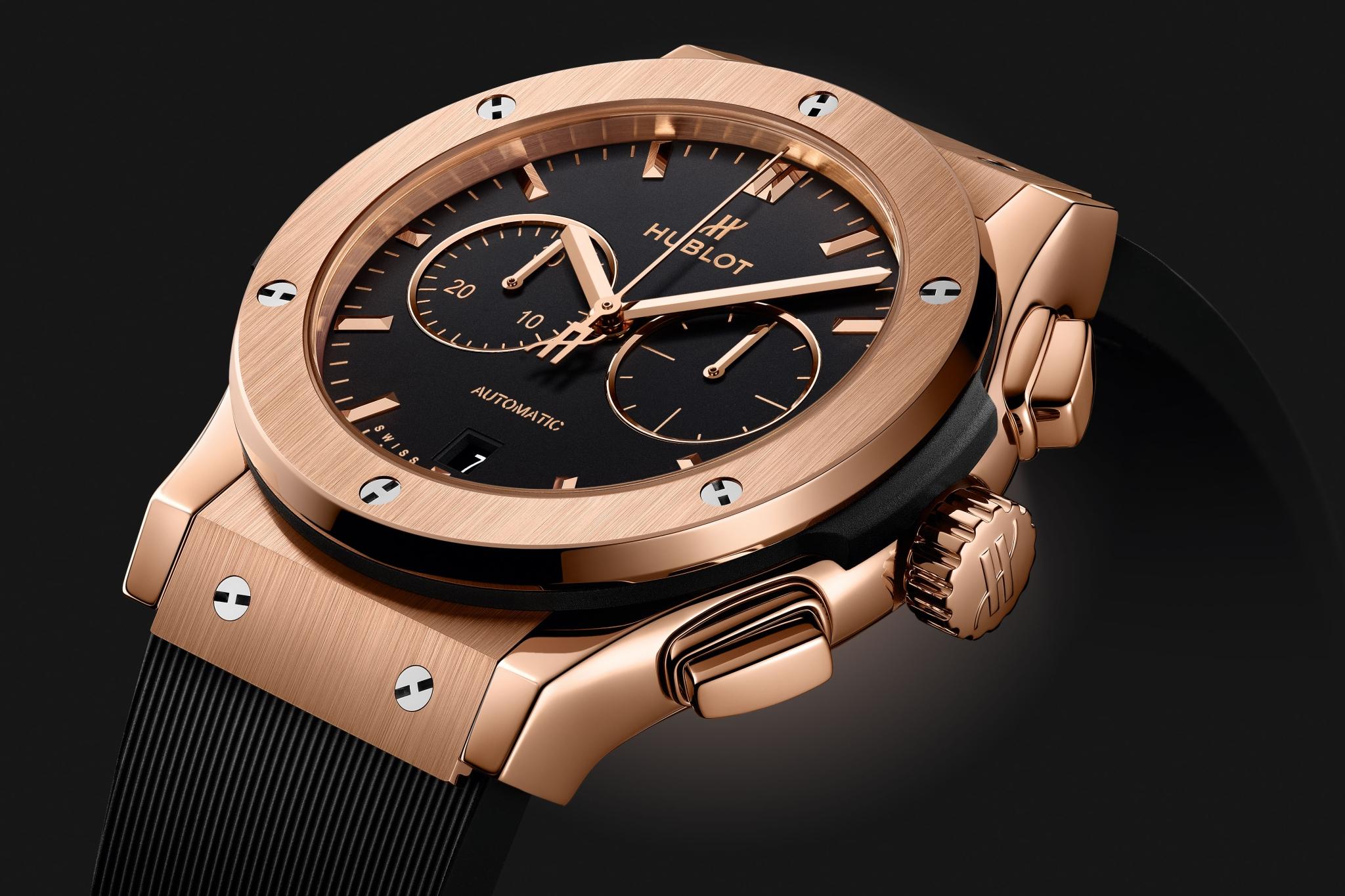 Orologio in oro rosa Classic Fusion Chronograph King Gold Hublot