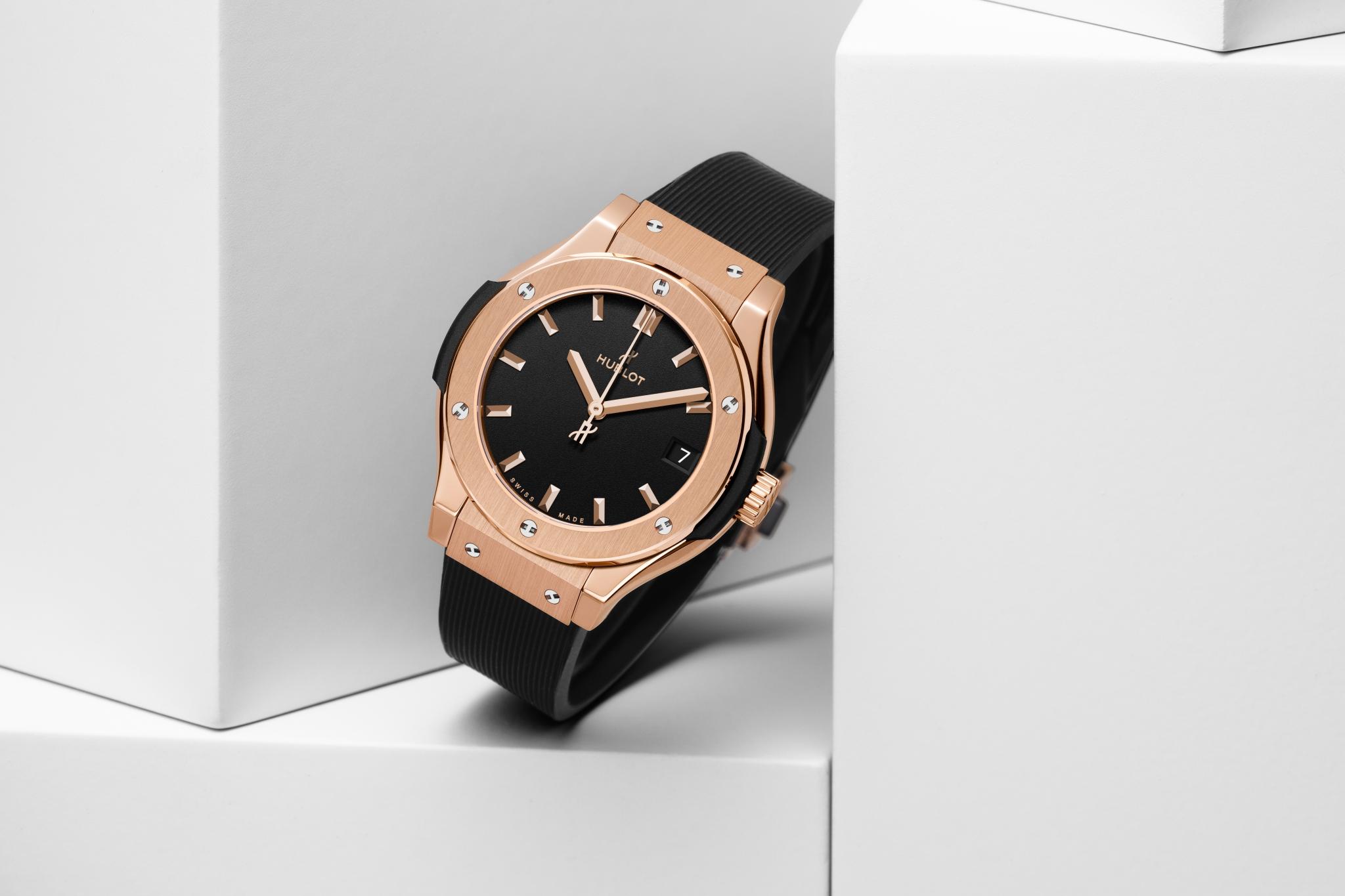 Watch in rose gold Classic Fusion King Gold Hublot