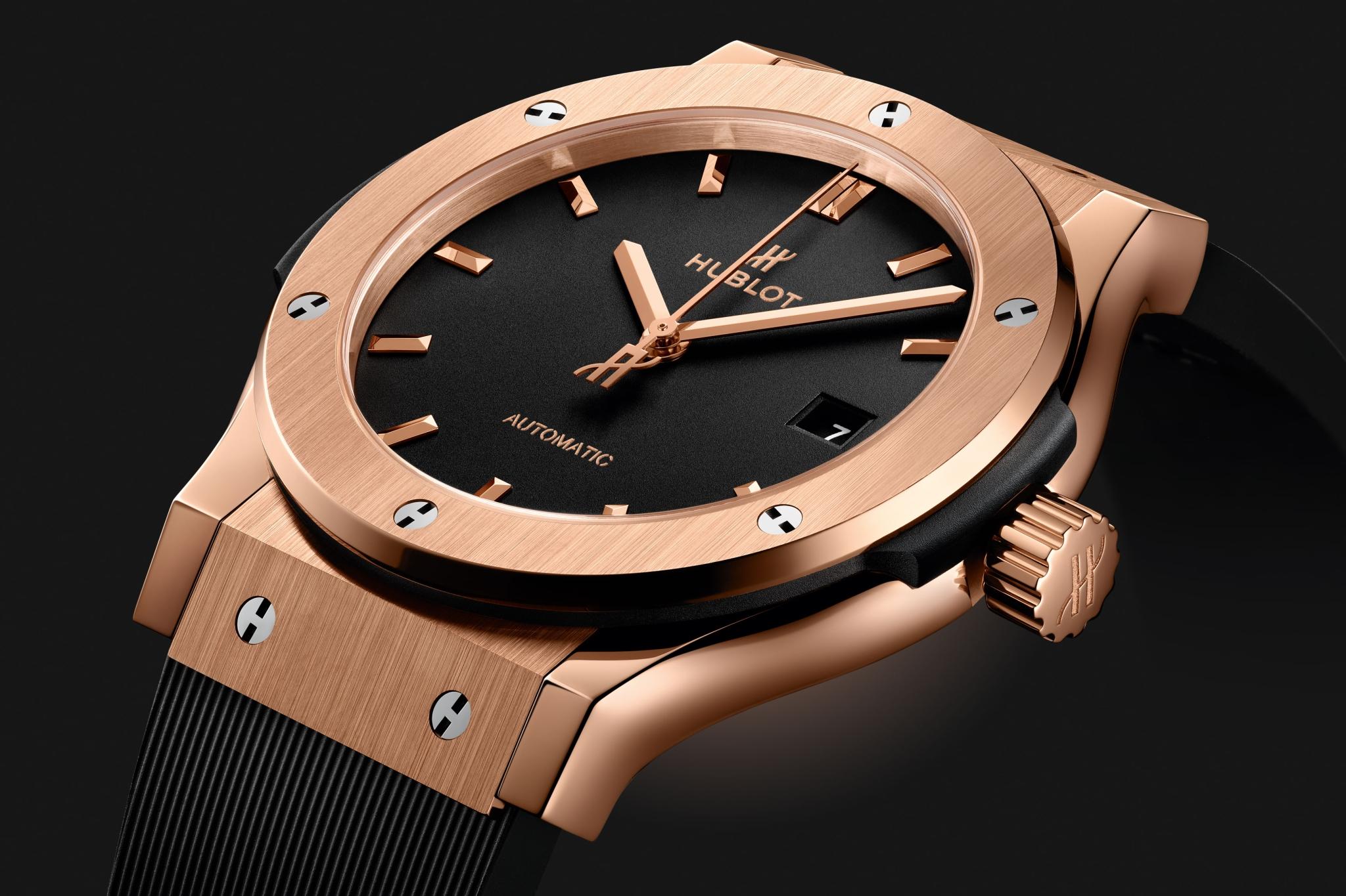 Watch in rose gold Classic Fusion King Gold Hublot