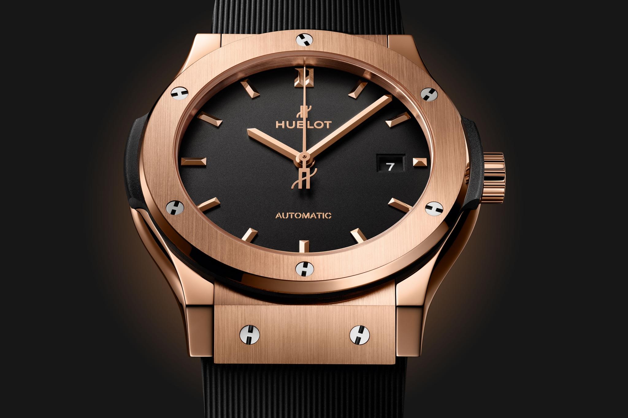 Watch in rose gold Classic Fusion King Gold Hublot