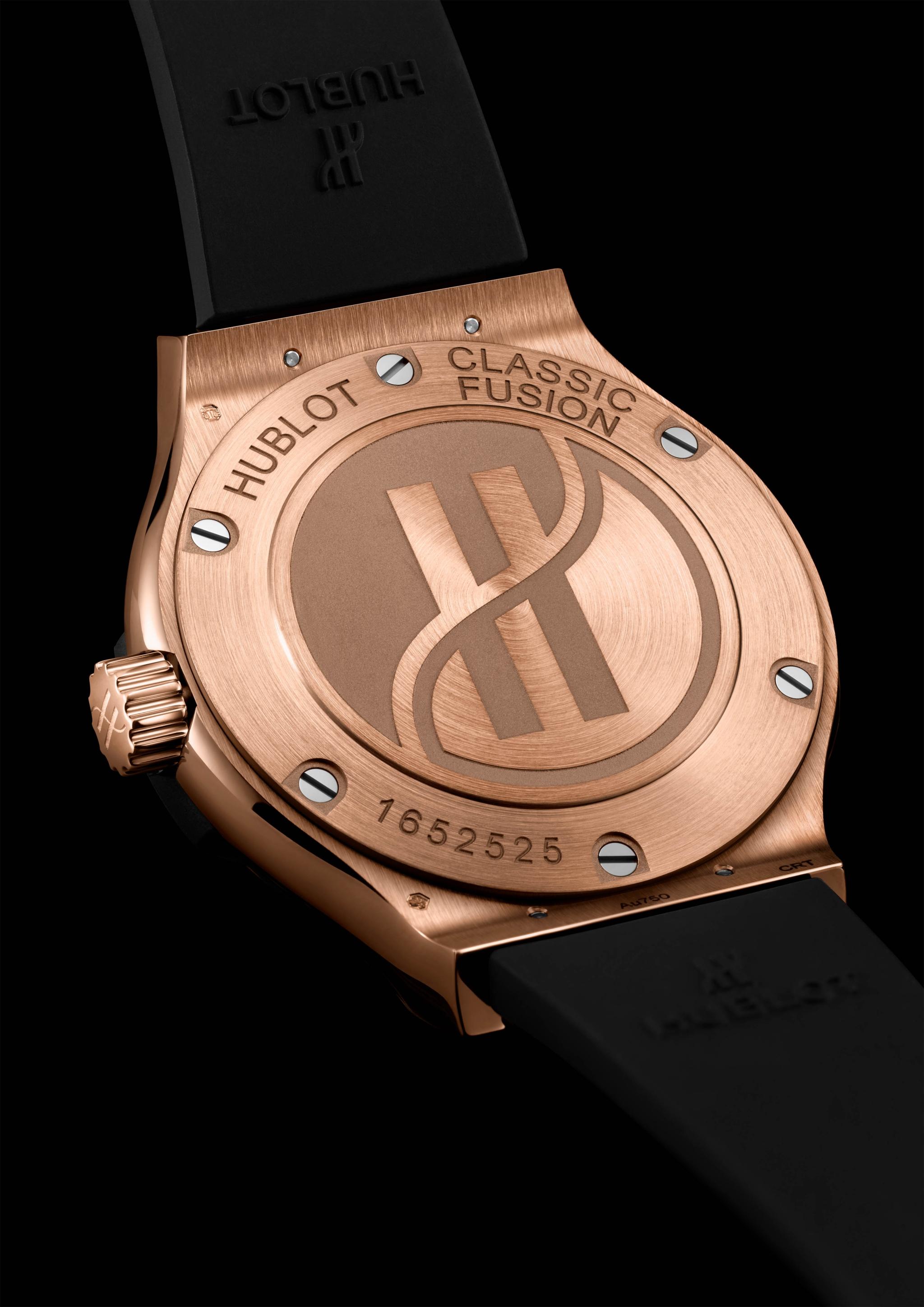 Watch in rose gold Classic Fusion King Gold Diamonds Hublot