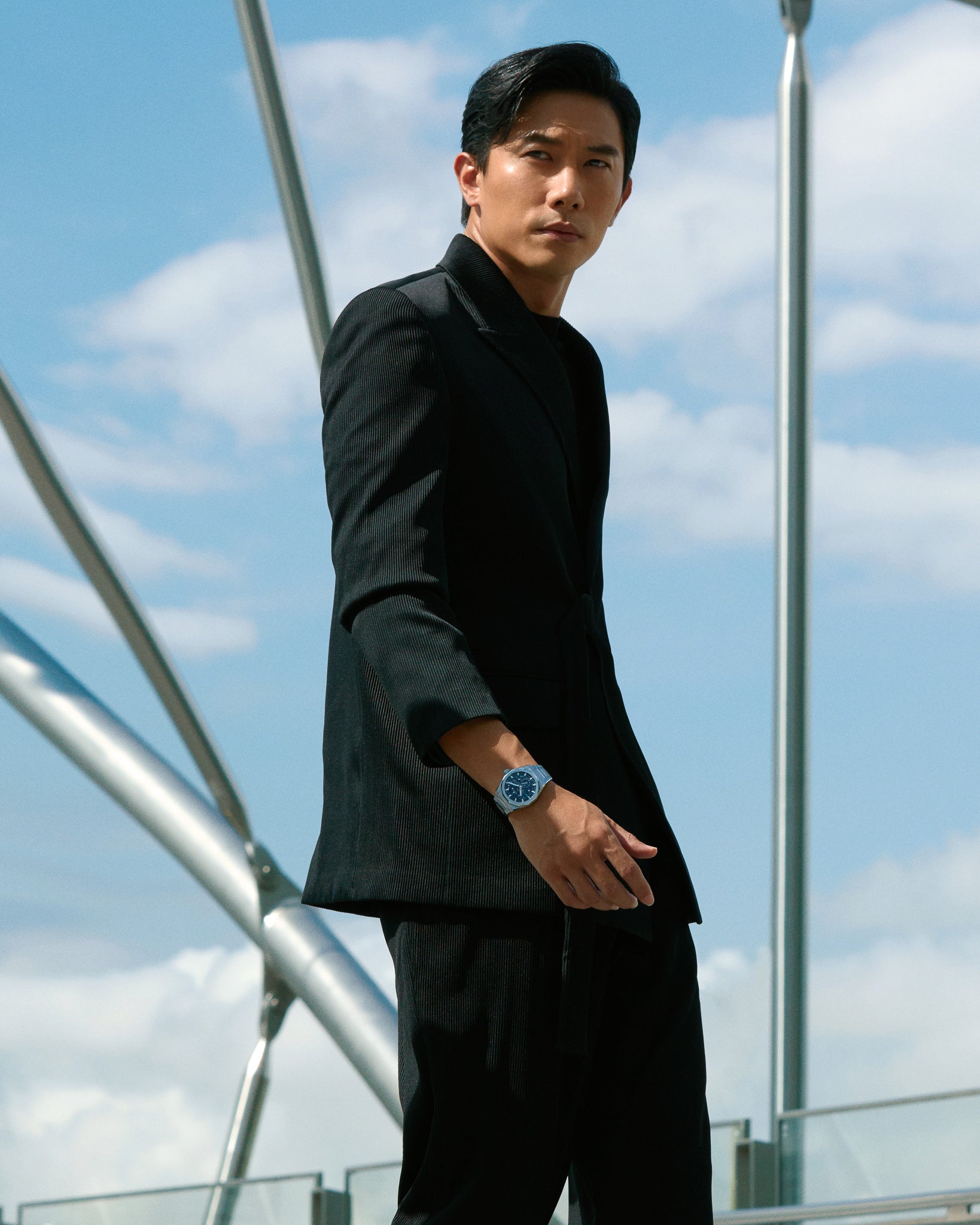 Orologio in acciaio Defy Skyline Skeleton Zenith