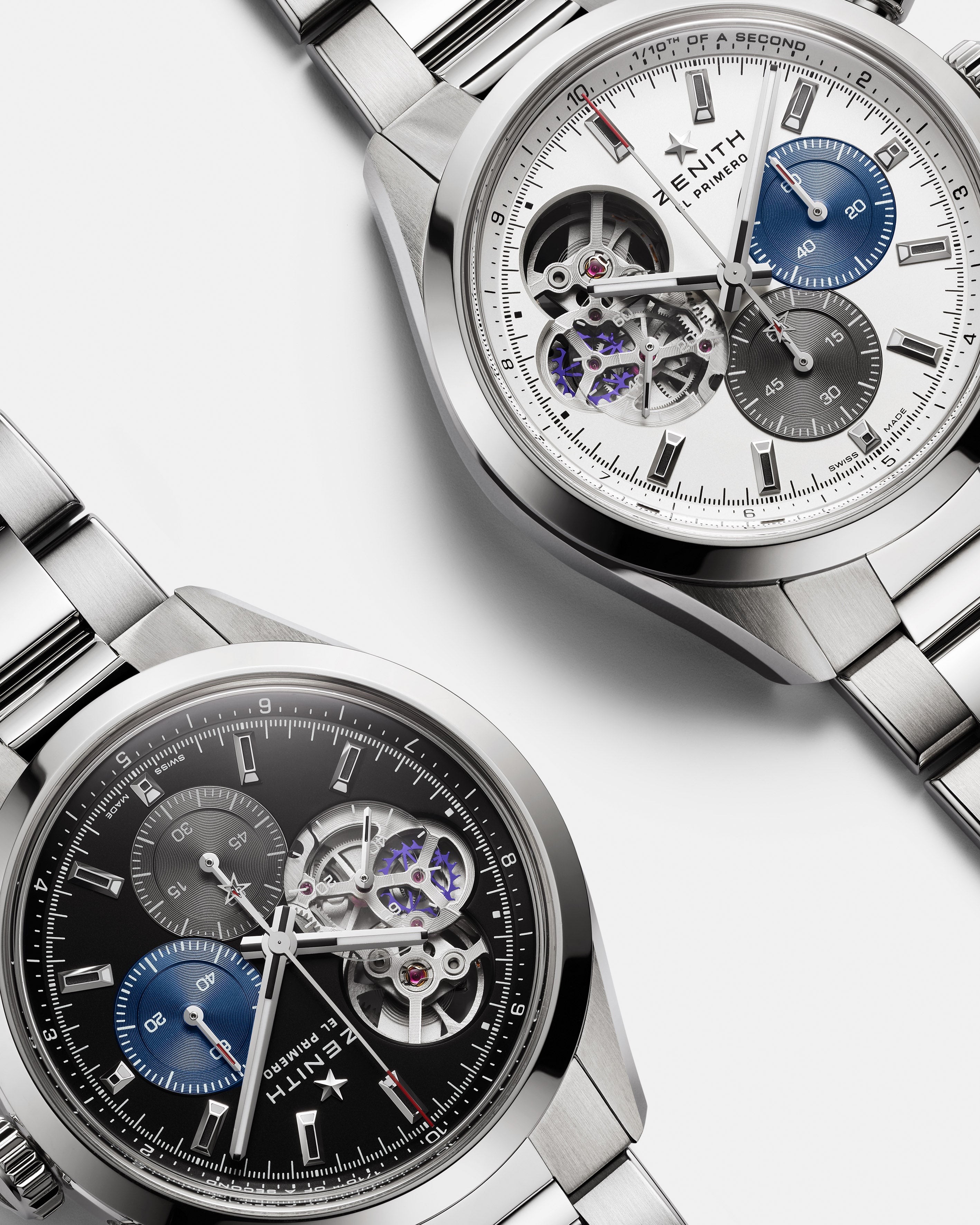 Watch in steel Chronomaster Open Zenith