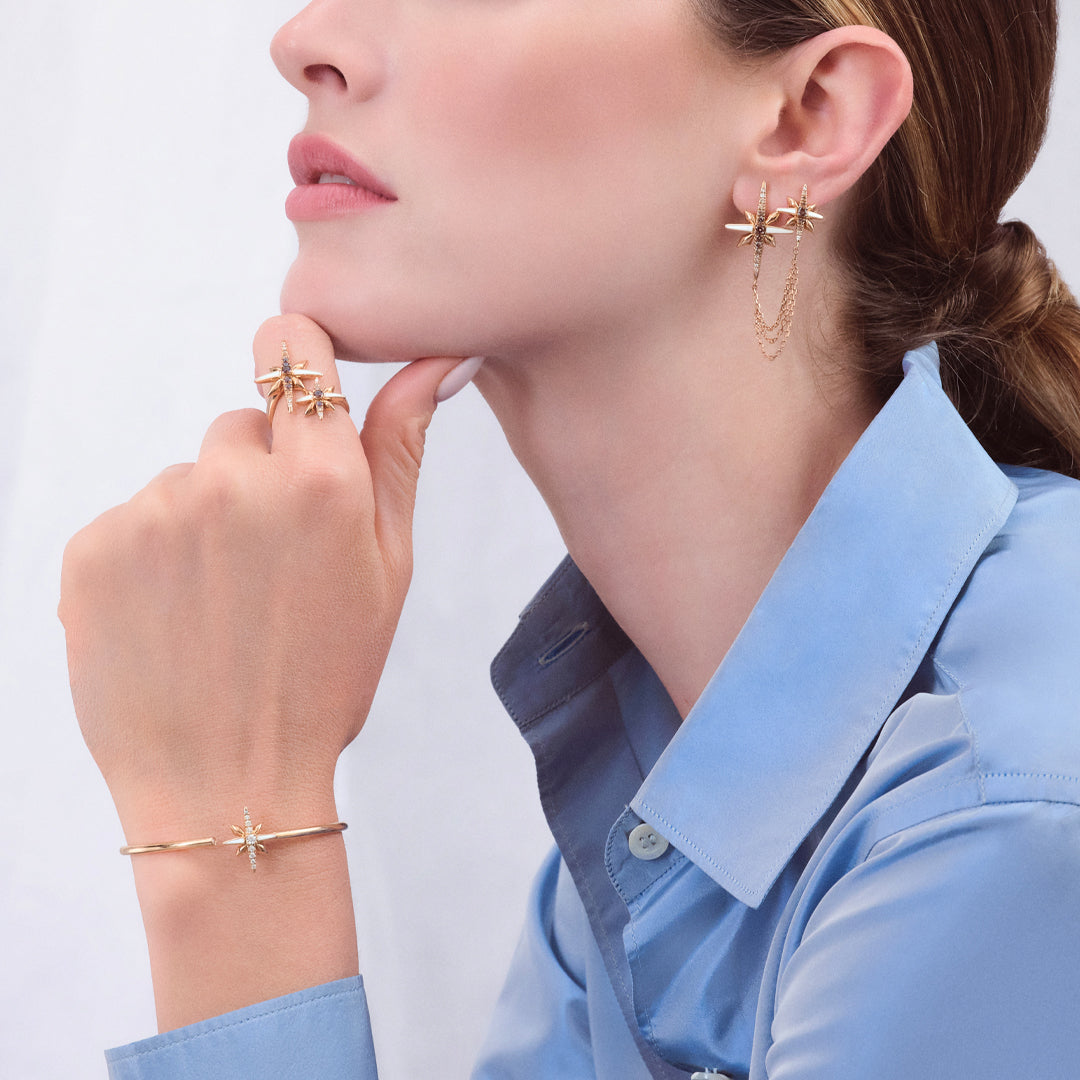 Gioiello in oro rosa Bracciale Starlight Palmiero