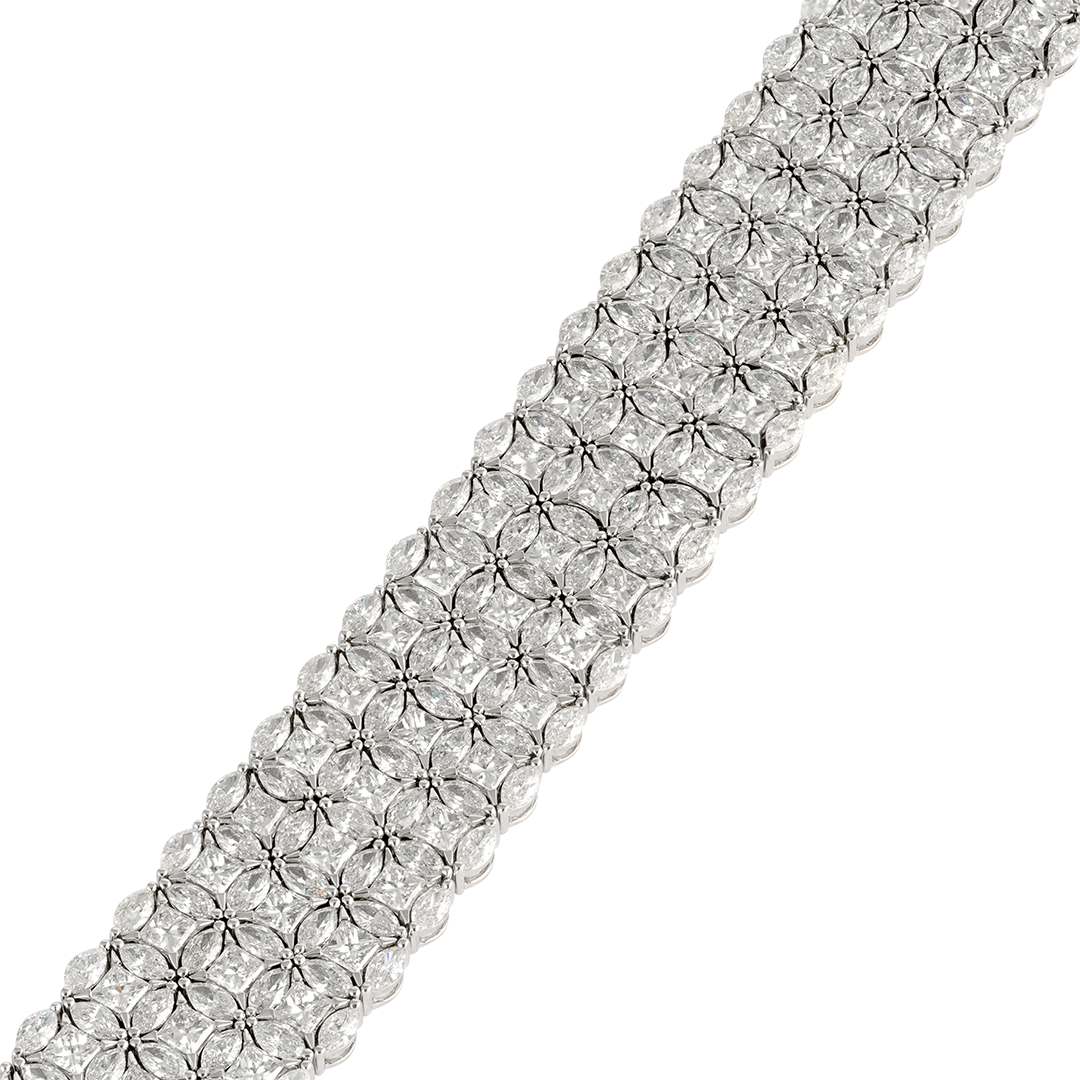 Bracelet in white gold Diade white gold bracelet with diamonds Pisa diamanti