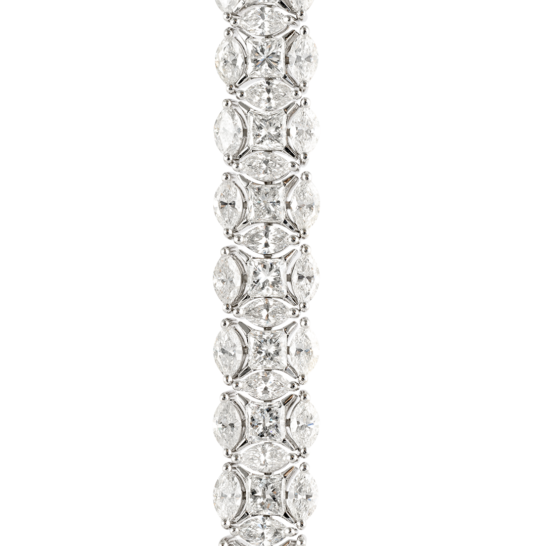 Bracelet in white gold Diade white gold bracelet with diamonds Pisa diamanti
