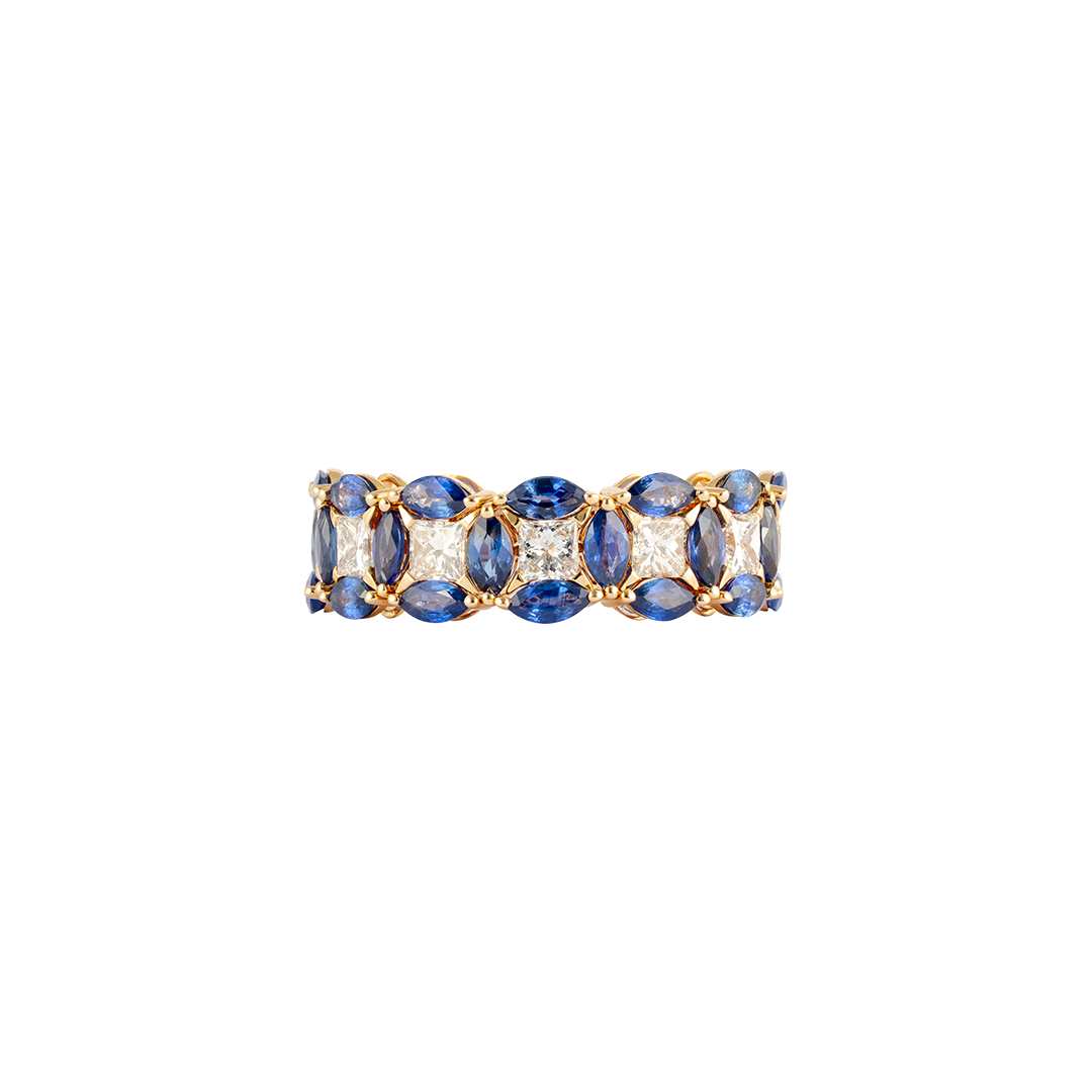 Ring in rose gold Diade rose gold Full Pavé Ring Pisa diamanti