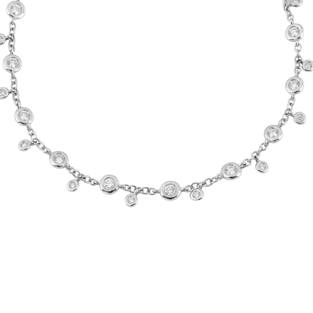 Gioiello in oro bianco Bracciale Lyra in oro bianco con diamanti Pisa diamanti