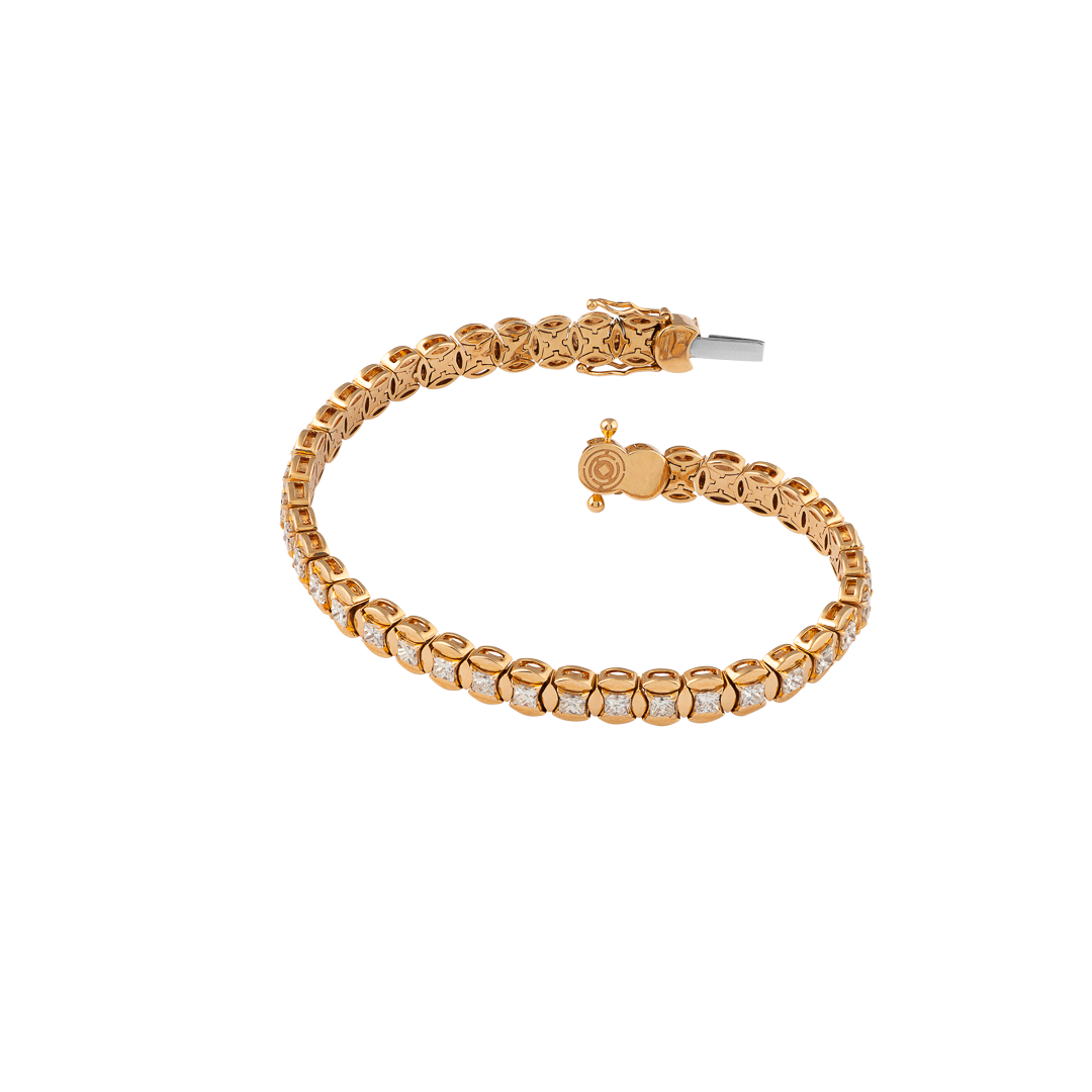 Bracelet in rose gold Diade rose gold bracelet with diamonds Pisa diamanti