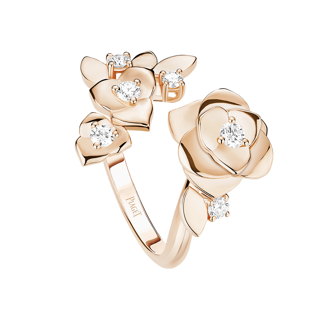 Gioiello in oro rosa Anello Rose Piaget