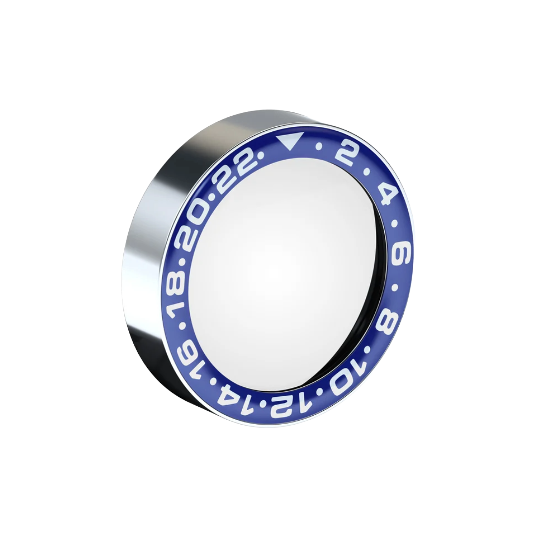 Accessorio in metallo e plastica Lunetta Rotor One Blu Scatola del tempo
