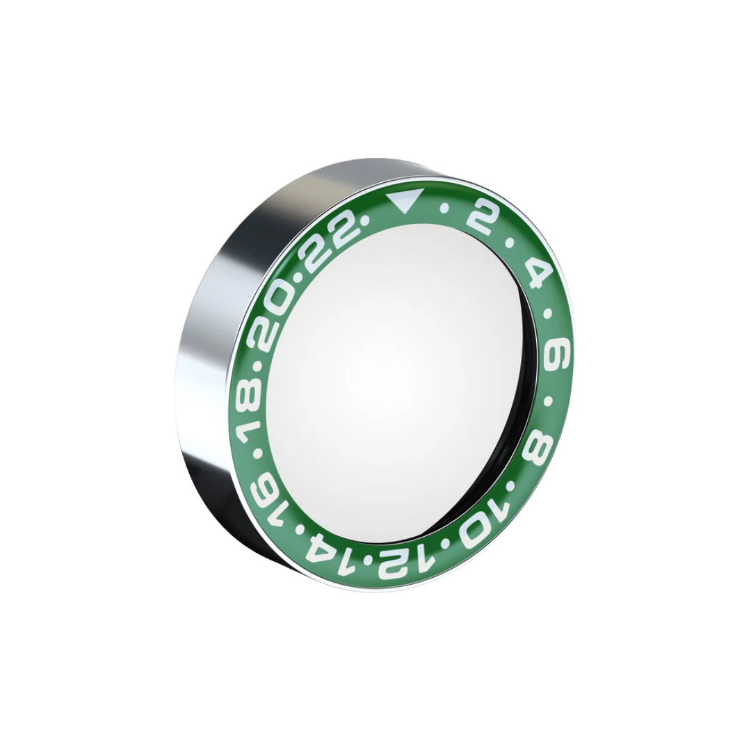 Accessorio in metallo e plastica Lunetta Rotor One Verde Scatola del tempo