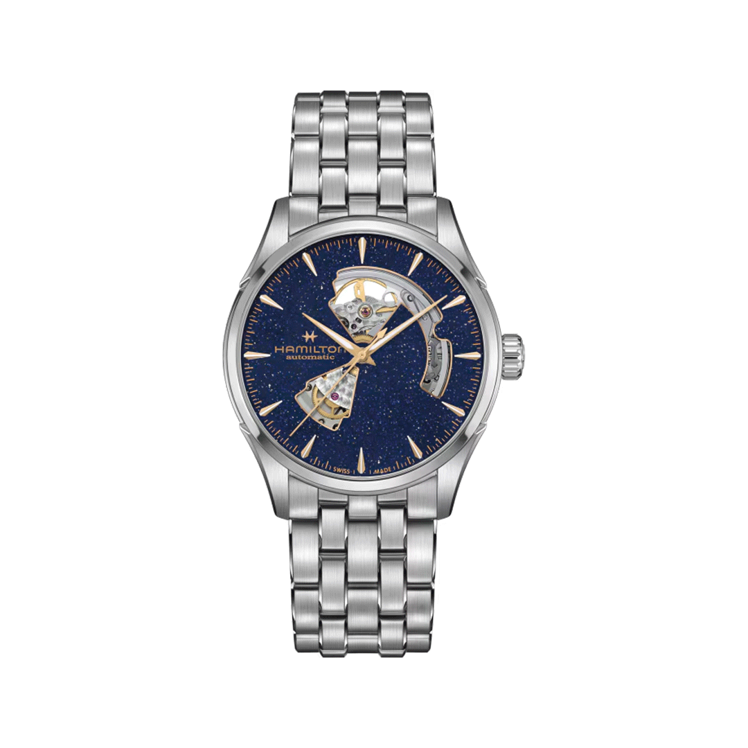 Watch in steel Jazzmaster Open Heart Auto Hamilton