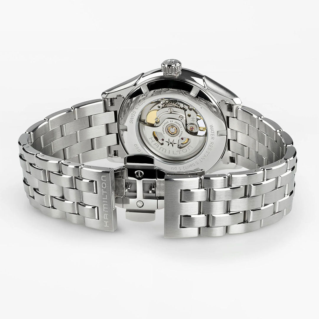Watch in steel Jazzmaster Open Heart Auto Hamilton