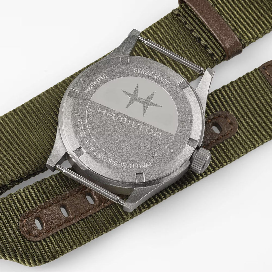 Watch in steel Khaki Field Quartz Hamilton
