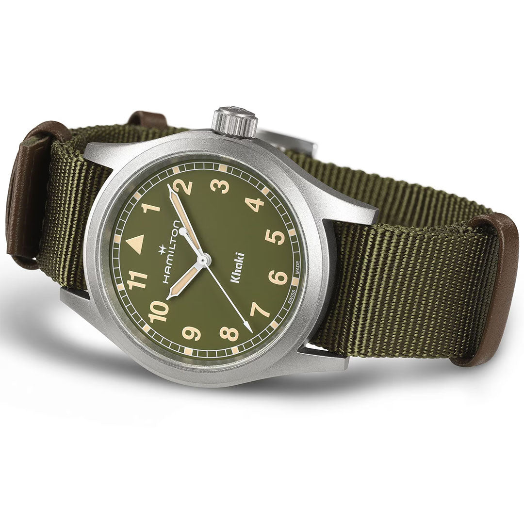 Watch in steel Khaki Field Quartz Hamilton