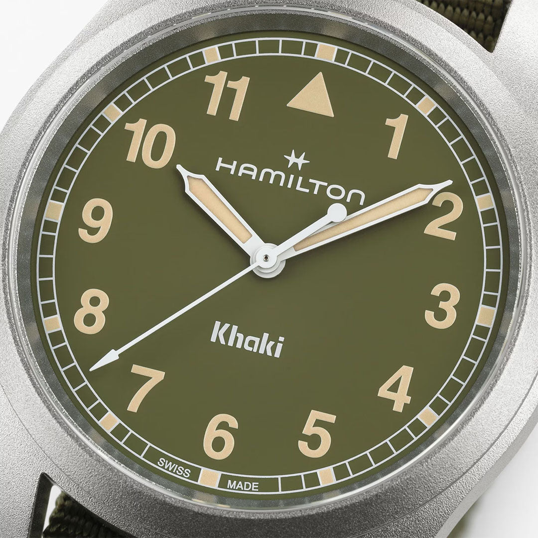 Watch in steel Khaki Field Quartz Hamilton