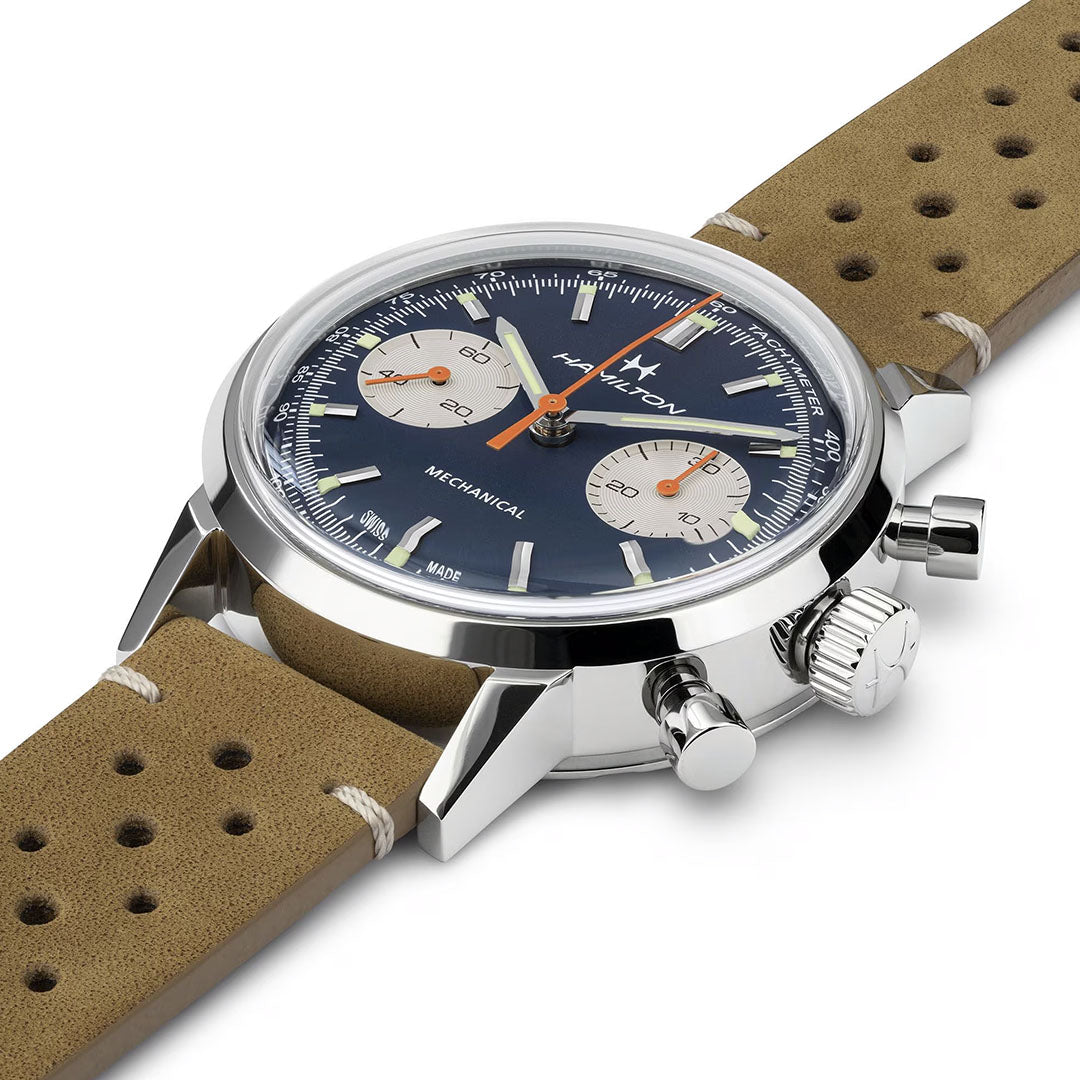Orologio in acciaio American Classic Intra-Matic Chronograph H Hamilton