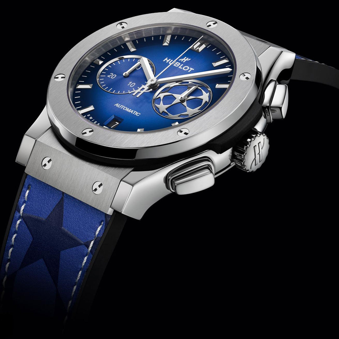 Watch in titanium Classic Fusion Chronograph UEFA Champions League Titanium Hublot