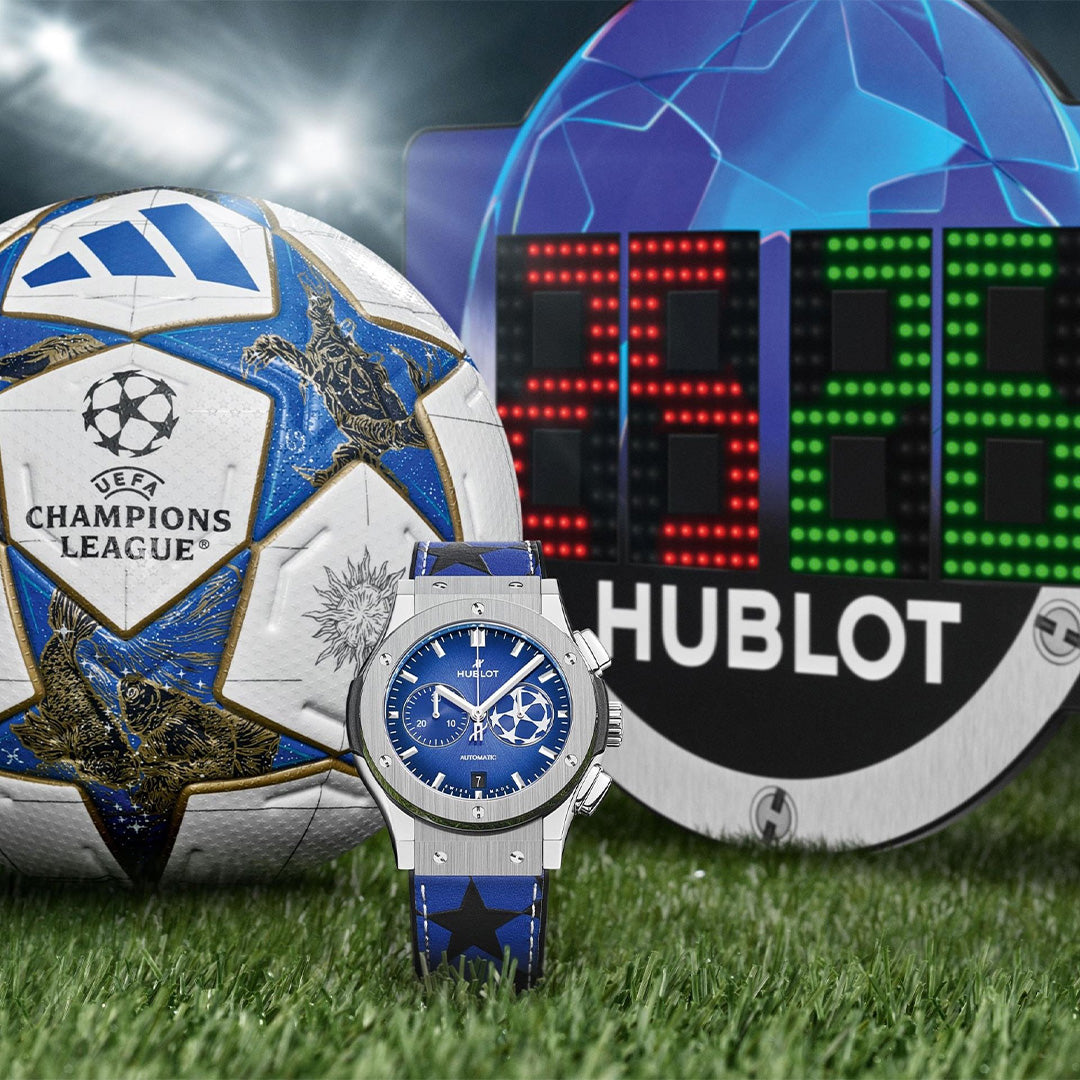 Watch in titanium Classic Fusion Chronograph UEFA Champions League Titanium Hublot