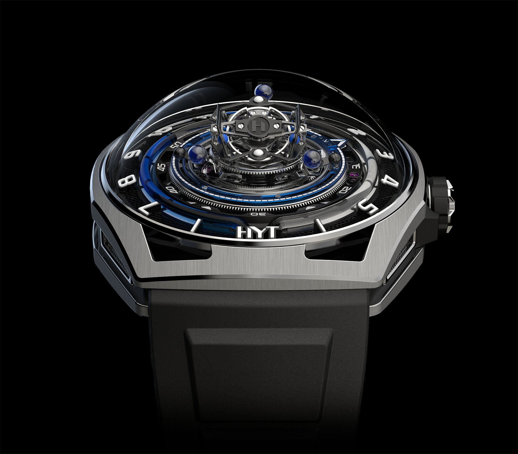 Conical Tourbillon Titanium Blue3