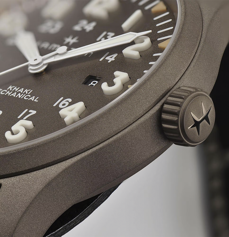 Orologio in acciaio Khaki Field Mechanical Hamilton
