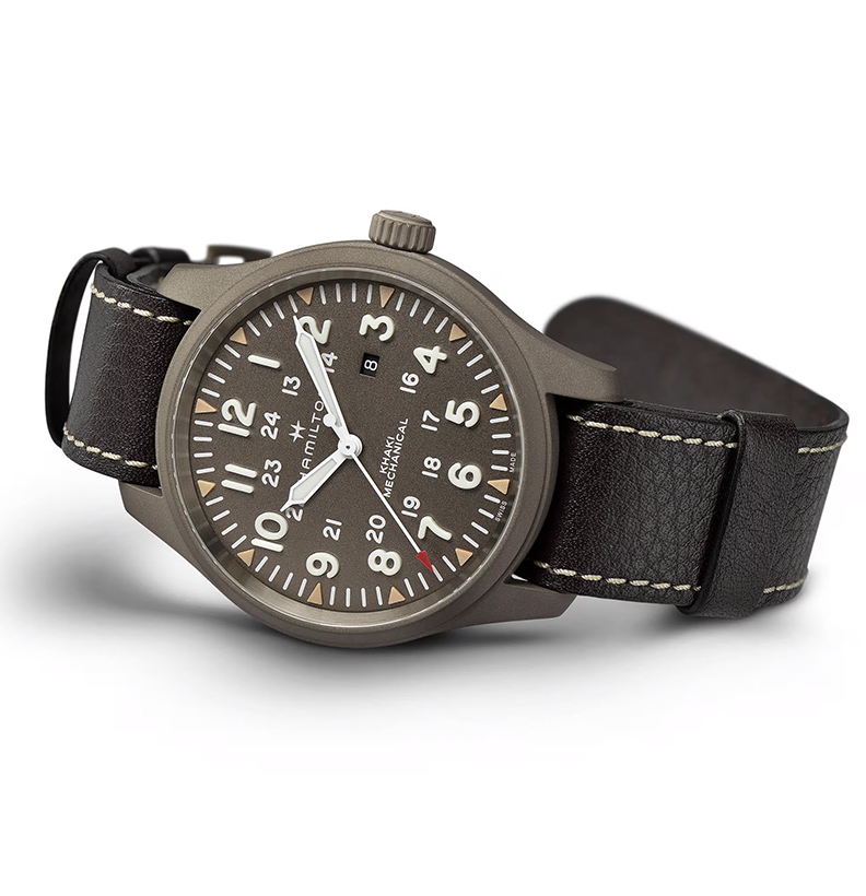 Orologio in acciaio Khaki Field Mechanical Hamilton