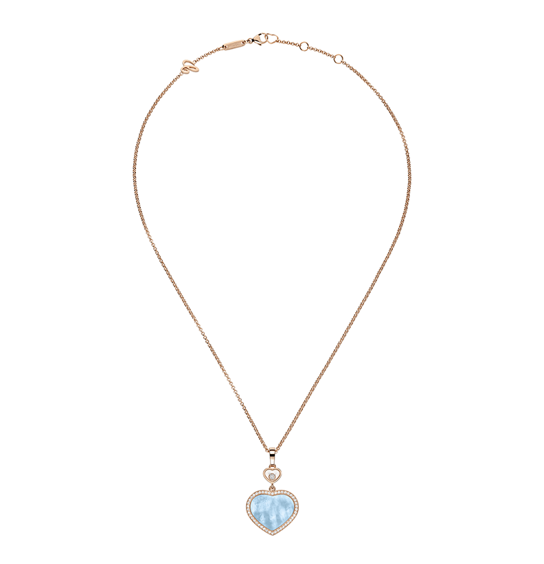 Gioiello in oro rosa Collana Happy Hearts Chopard