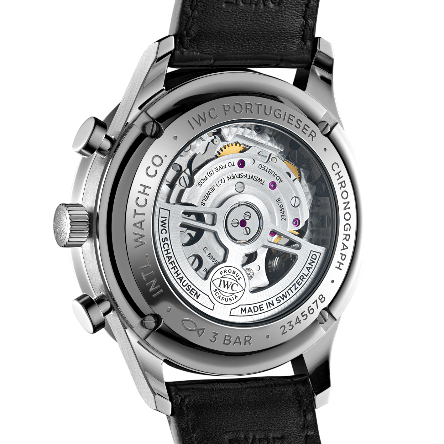 Watch in steel Portugieser Chronograph Iwc