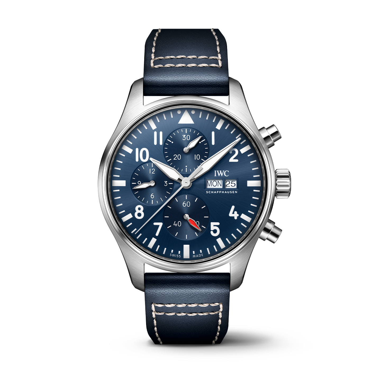 Orologio in acciaio Pilot's Watches Chronograph Iwc