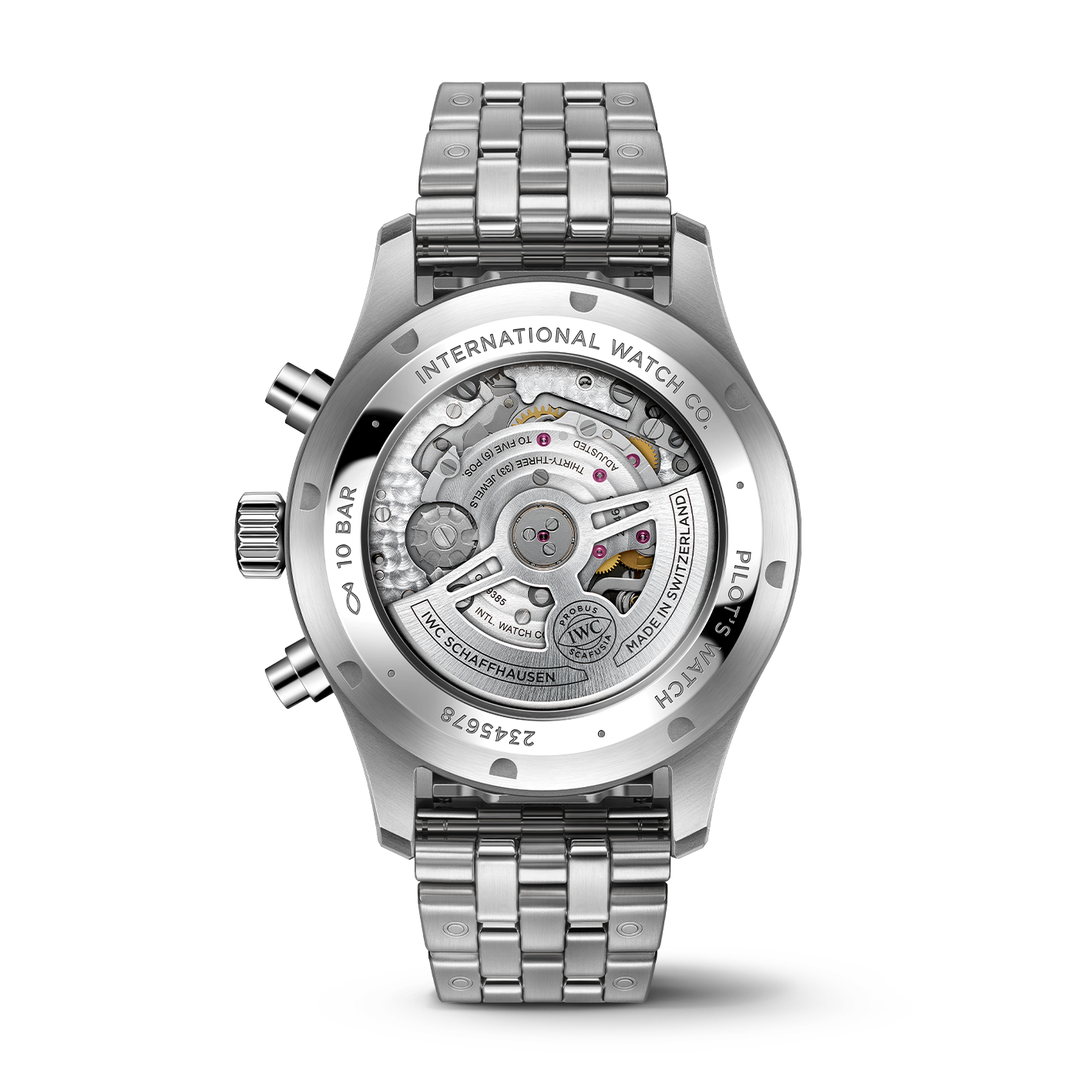 Watch in steel Pilot's Watches Chronograph Iwc