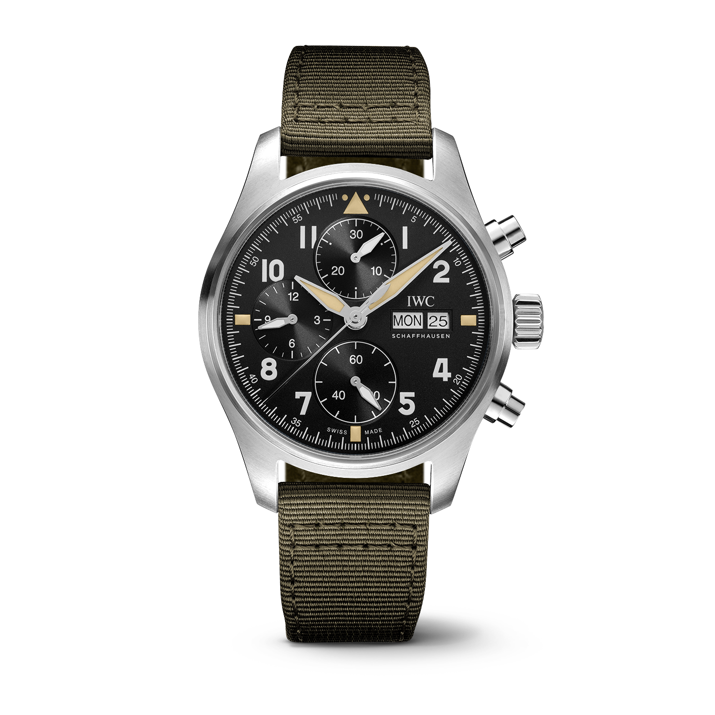 Orologio in acciaio Pilot's Watches Chronograph Spitfire Iwc